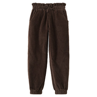 Mädchen Thermo-Cordhose mit Paperbag-Bund