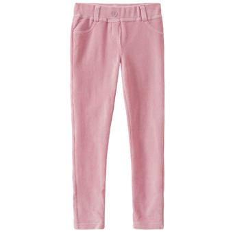 Mädchen Cordjeggings mit Zierknopf