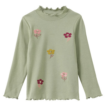Mädchen Langarmshirt mit Rippstruktur