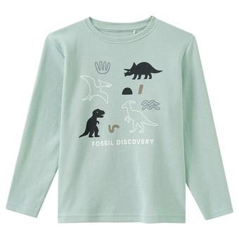 Jungen Langarmshirt mit Waffelstruktur