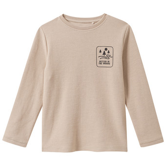 Jungen Langarmshirt mit Rippstruktur