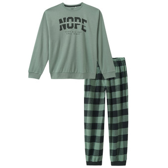 Pyjama voor jongens met een flanellen broek