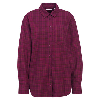 Damesblouse met ruitjespatroon