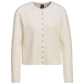 Damen Strickjacke mit Herzknöpfen