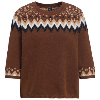 Damen Strickpullover mit weiten Ärmeln