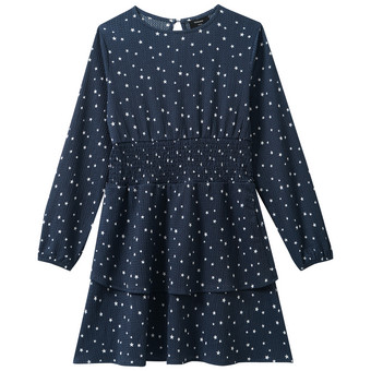Mädchen Kleid mit Sternen-Allover