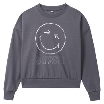 SmileyWorld Sweatshirt mit Ziersteinchen