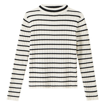 Mädchen Langarmshirt mit Rippstruktur