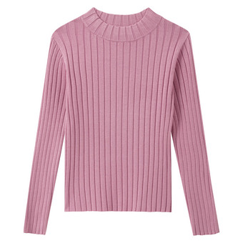 Mädchen Langarmshirt mit Rippstruktur
