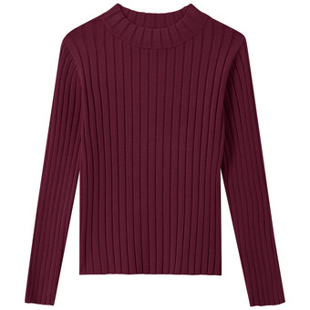 Mädchen Langarmshirt mit Rippstruktur