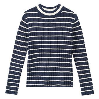 Mädchen Langarmshirt mit Rippstruktur