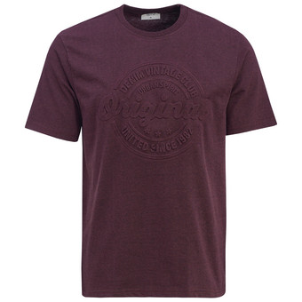 Herren T-Shirt mit 3D-Prägung