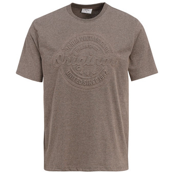Herren T-Shirt mit 3D-Prägung