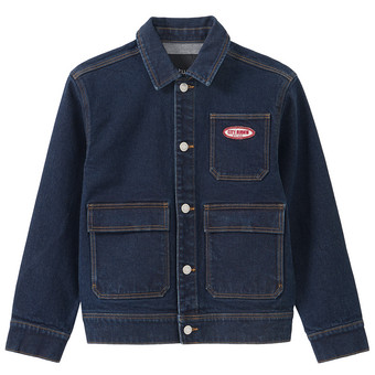 Jungen Jeansjacke aus Raw Denim