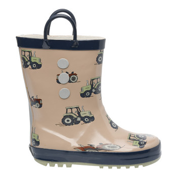 Jungen Gummistiefel mit Traktor-Allover