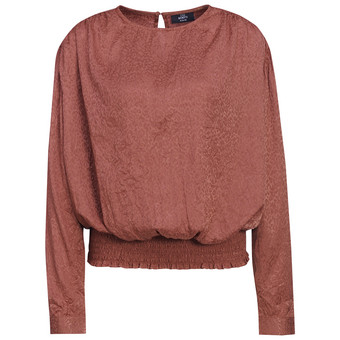 Damen Bluse in Knitter-Optik