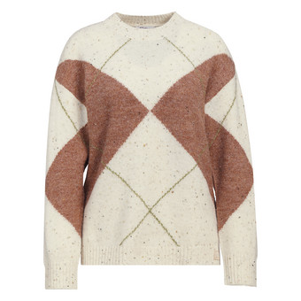 Damen Strickpullover mit Rautenmuster