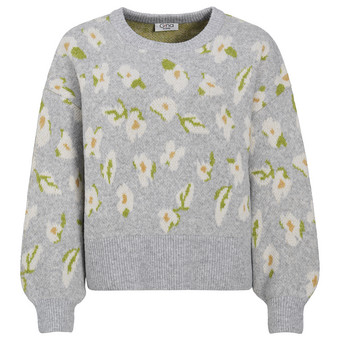 Damen Strickpullover mit Allover-Muster