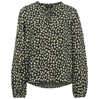 Damen Schlupfbluse mit Allover-Print