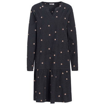 Damen Cord-Kleid mit Stickereien
