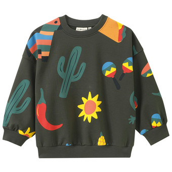 Sweatshirt voor jongens met all-overprint