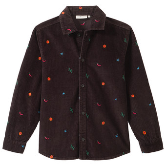 Overshirt voor kinderen van corduroy