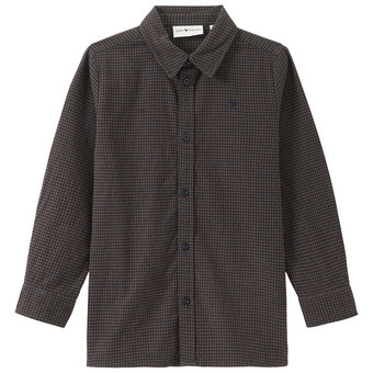 Jungen Flanell-Hemd in Feinkaro-Muster