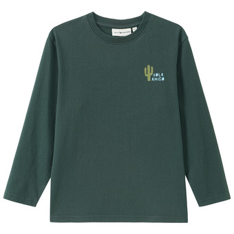 Jongensshirt met lange mouwen en kleine print