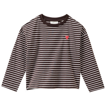 Meisjes-T-shirt met lange mouwen en strepen