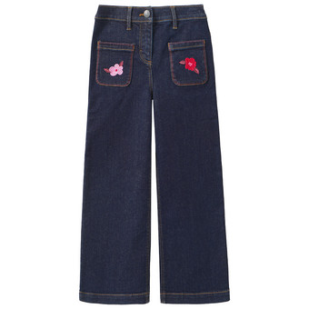 Meisjesjeans met borduursel