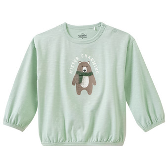 Baby Langarmshirt mit Bär-Motiv