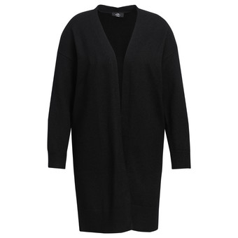 Damen Long-Strickjacke aus Glattstrick