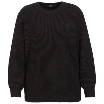 Damen Strickpullover mit Rippstruktur