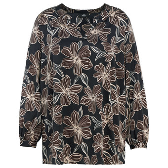 Damen Bluse mit Blumen-Muster