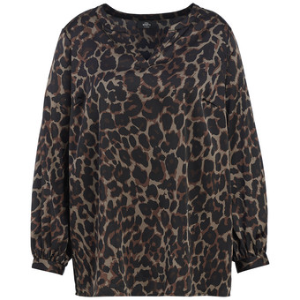 Damen Bluse mit Leo-Muster
