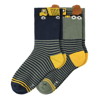 2 Paar Jungen Socken mit Frottee