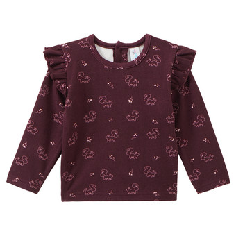 Baby Langarmshirt mit Allover-Muster