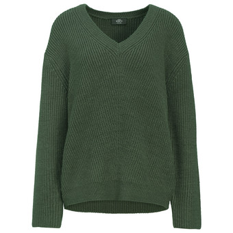 Damen Strickpullover mit V-Ausschnitt
