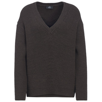 Damen Strickpullover mit V-Ausschnitt