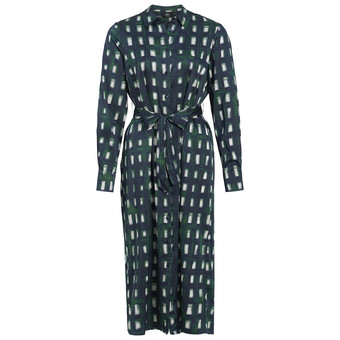 Damen Satinkleid mit Allover-Print