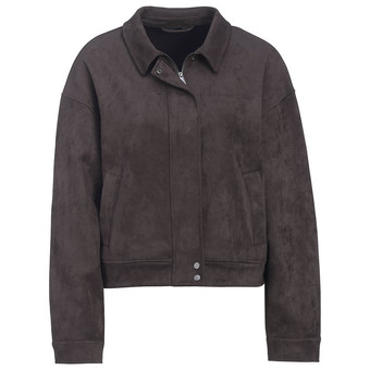 Damen Jacke in Veloursleder-Optik