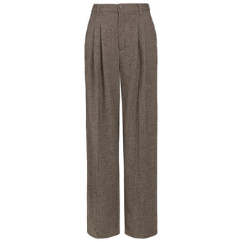 Damen Wide-Leg-Hose mit Allover-Muster