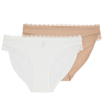 2 Damen Slips mit Spitze