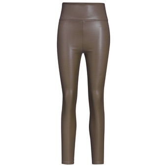 Damen Thermoleggings in Leder-Optik