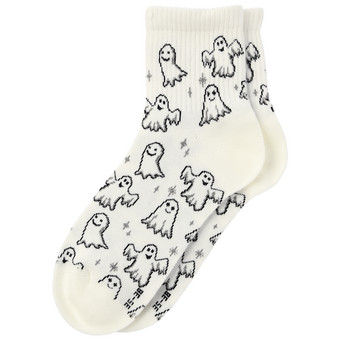 1 Paar Damen Socken im Halloween-Look