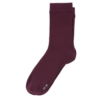 1 Paar Damen Socken mit Rippstruktur