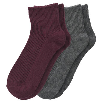 2 Paar Damen Socken mit Woll-Anteil