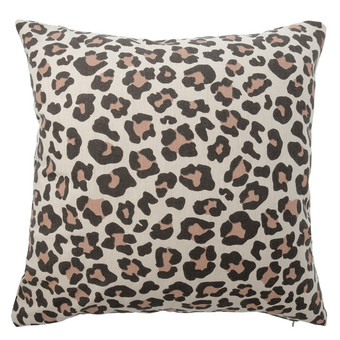Kissenhülle mit Leoparden-Muster