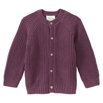 Baby Strickjacke mit Rippstruktur