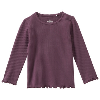 Baby Langarmshirt mit Rippstruktur